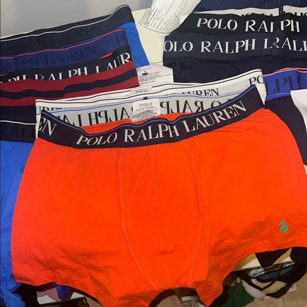 Polo Ralph Lauren Boxer Briefs - Vibrant Orange, Classic Blue, Sleek Black - Picture 3 of 4